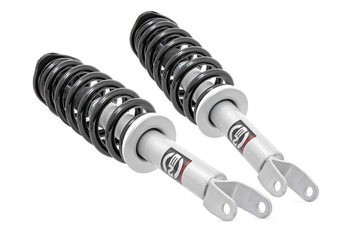 Dodge Ram 1500 Suspension Lift Kit - Front - Rough Country - Loaded Strut - Silver - '06-'08